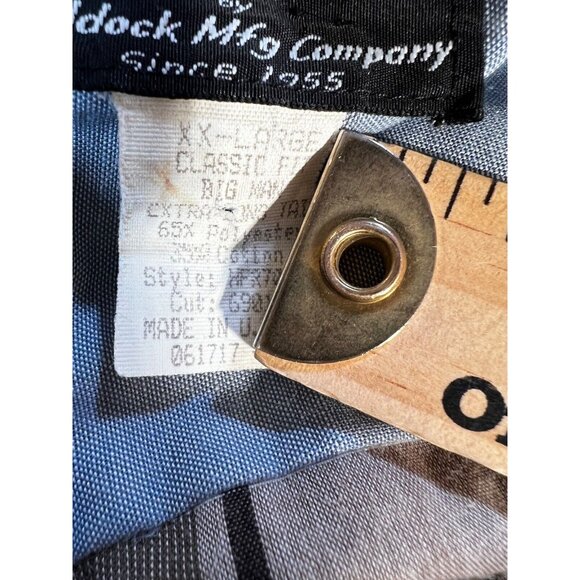 Vintage Flying R Ranchwear Men's Western Shirt Brown Long Sleeve Plaid Button - Picture 5 of 7